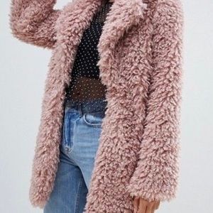 PRETTY LITTLE THING TEDDY BEAR COAT